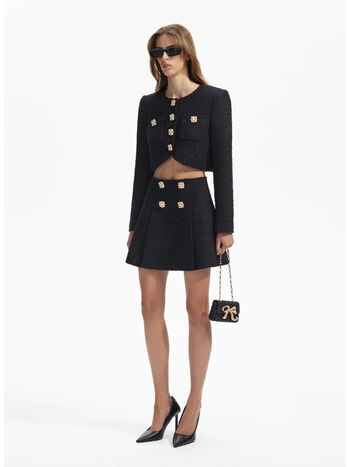 GIACCA  BOUCLE, BLACK, small