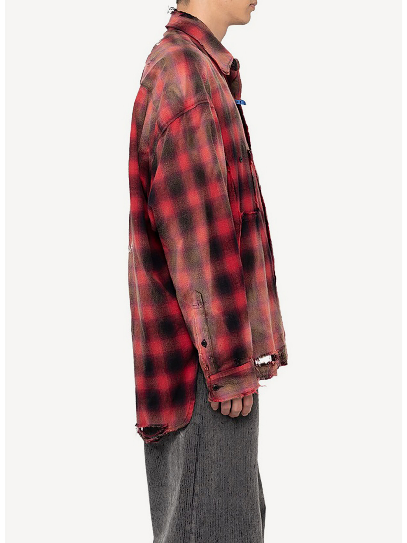 MAISON MIHARA YASUHIRO CAMICIA VINTAGE-LIKE CHECK | a468348-29548 