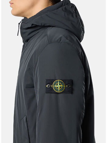 GIACCA CON CAPPUCCIO MICRO TWILL ANTIGOCCIA, V0029 BLACK, small