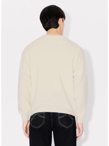 MAGLIONE GIROCOLLO BOKE FLOWER, 02 OFF WHITE, small