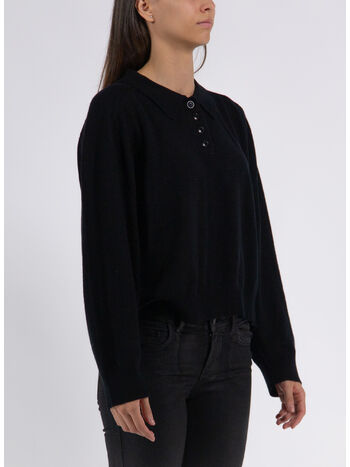 POLO KNIT CASHMERE, BLACK, small