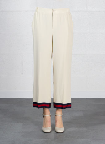 PANTALONE PIGIAMA DETTAGLIO NASTRO WEB, 9401GARDENIA, small