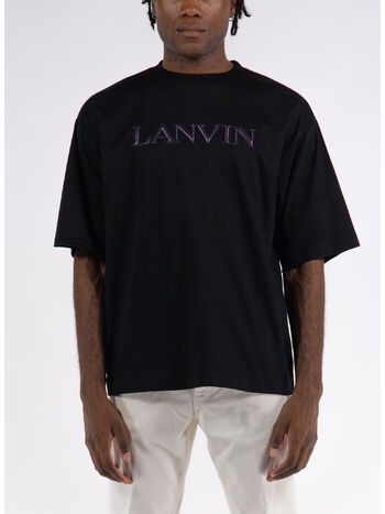 T-SHIRT PUFFER LANVIN PARIS OVERSIZED, 10 BLACK, small
