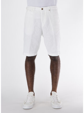 SHORTS CHINO, 01 BIANCO, small