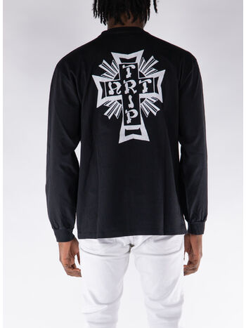 T-SHIRT LONGSLEEVE AGED LORDS OF ART TRIP, BLK BLACK, small