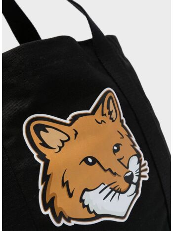 BORSA TOTE FOX HEAD, P199 BLACK, small