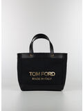 BORSA TEXTURED CANVAS MINI, C9203 BLACK/GOLD/BLAC, thumb