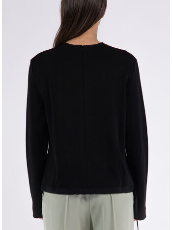 PULLOVER CREW NECK, 001 BLACK, small