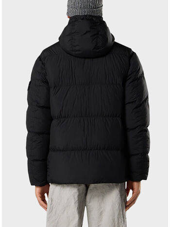 GIUBBOTTO SHORT PARKA CRINKLE REPS, V0029 BLACK, small