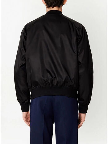 GIUBBOTTO ZIPPED BOMBER, 001 BLACK, small