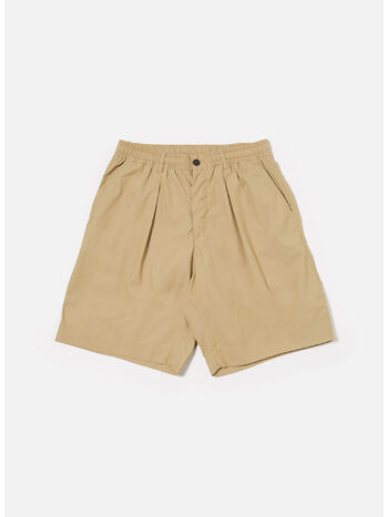 SHORT SPORTIVO PLISSETTATO, SAND, small
