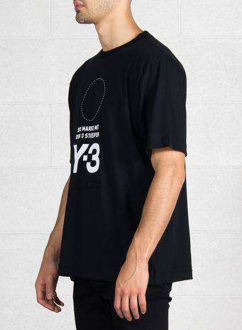T-SHIRT STACKED LOGO, BLACK, small