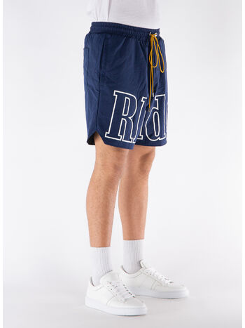 SHORTS SPORTIVO CON LOGO, 0302 NAVY, small