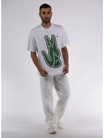 T-SHIRT KNIT X LACOSTE, WHITE, small