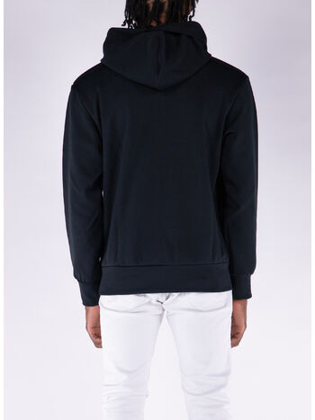 FELPA CON CAPPUCCIO, BLACK, small