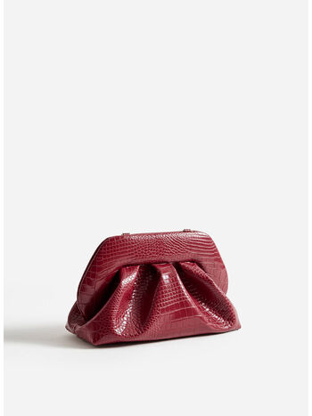 BORSA A MANO TIA CROCO, PRUNE, small