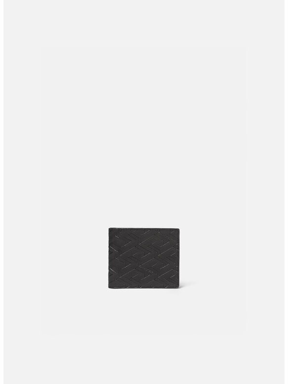 PORTAFOGLIO  GRECA PATTERN, 1B000 NERO, medium
