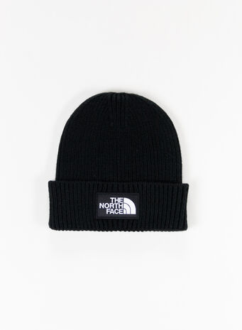 CAPPELLO CON LOGO BOX CUFFED BEANIE, JK31 TNF BLACK, small