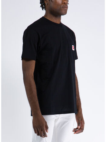T-SHIRT S/S POCKET HEART, 89XX BLACK, small