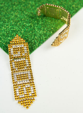 ORECCHINI SWAROVSKY, GOLD, small