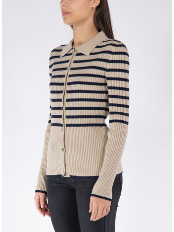 CARDIGAN MALLORY, TAS DARK NAVY/ECRU, small