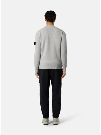 MAGLIONE GIROCOLLO LAMBSWOOL, V0M64 MELANGE GREY, small