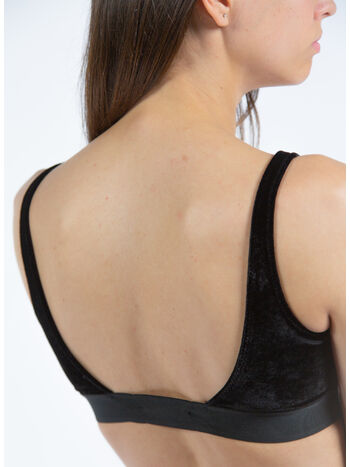 BRALETTE IN VELLUTO STRETCH, LB999 BLACK, small