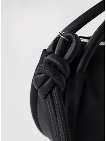 BORSA A MANO KNOT, 099 BLACK, small