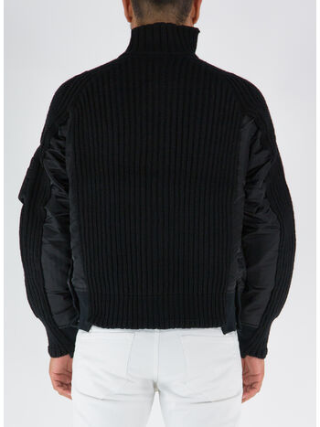 GIACCA BOMBER, 001 BLACK, small
