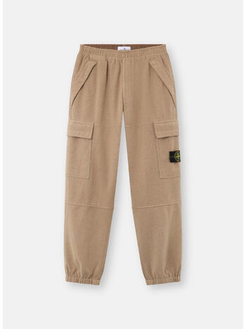 PANTALONE CARGO FLANNEL, V0094 BISCUIT, small