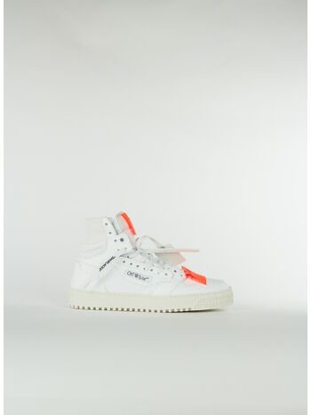SCARPA 3.0 OFF COURT IN PELLE DI VITELLO, 0120 WHITE ORANGE, small