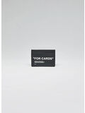 PORTACARTE QUOTE CARD CASE, 1001 BLACK WHITE, thumb