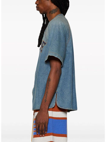 CAMICIA DENIM BASEBALL, , small