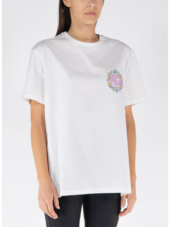 T-SHIRT CON RICAMO, W0111 BIANCO, small