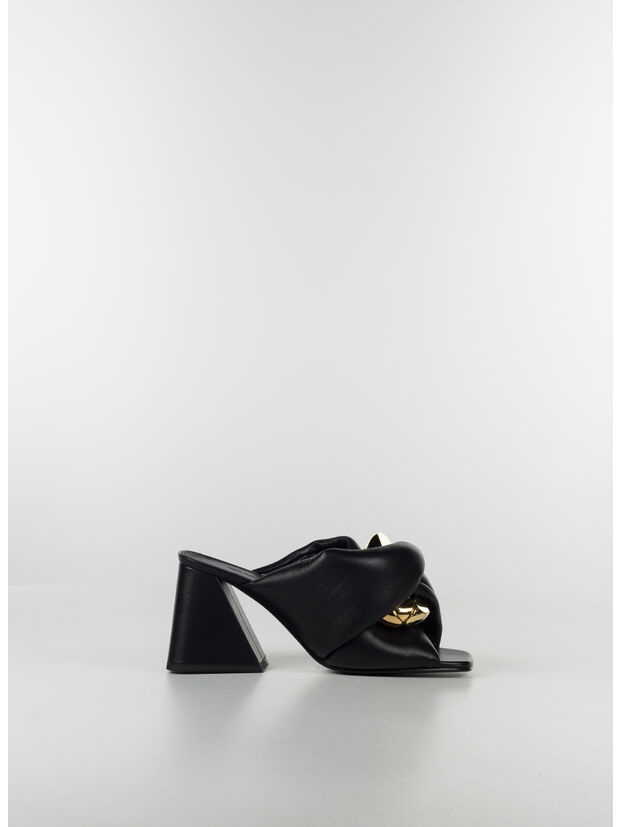 SANDALI TWISTED HEEL CHAIN, 999 BLACK, large