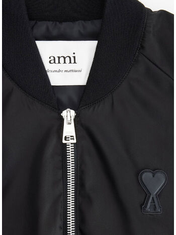 GIUBBOTTO ZIPPED BOMBER, 001 BLACK, small