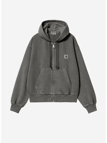 FELPA HOODED NELSON, 89GD Black, garment dyed, small