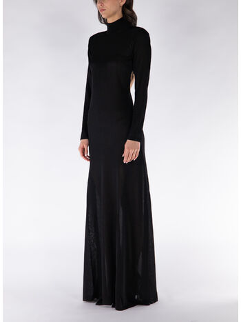 ABITO MIDI DA SERA CON RETRO APERTO, , small