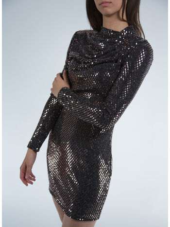 ABITO THE LACE PAILLETTES, BRONZE, small