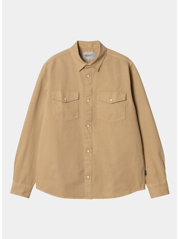 CAMICIA SANTA FE, 07EGD DUSTY H BROWN, small