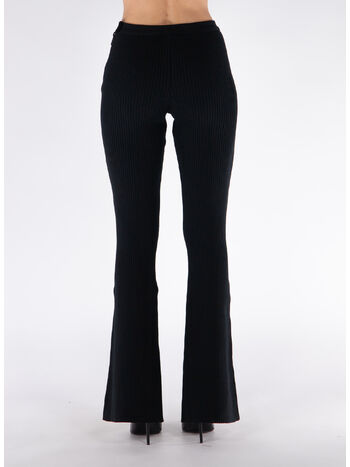 PANTALONE REEDITION RIB KNIT, 9999 BLACK, small