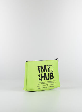 POCHETTE I'M THE HUB, NEONYELLOW, small