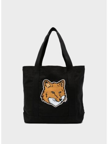 BORSA TOTE FOX HEAD, P199 BLACK, small