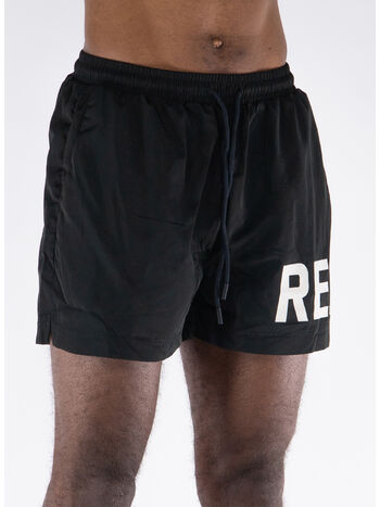 COSTUME DA BAGNO CON LOGO, 01 BLACK, small