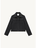 GIUBBOTTO TWILL STRAP CROP, 9999 BLACK, thumb