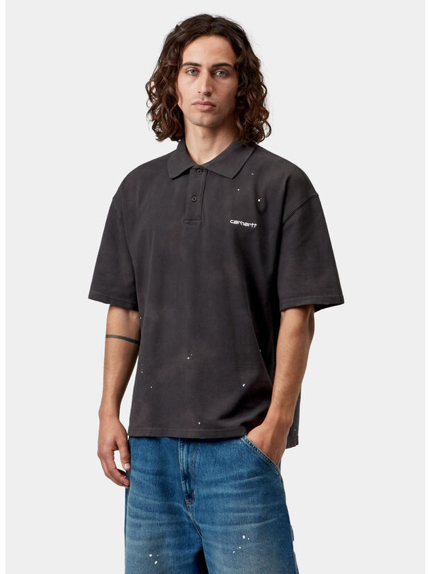 POLO  PAINTER, 89EJ Black, destroy wash, splatter, large