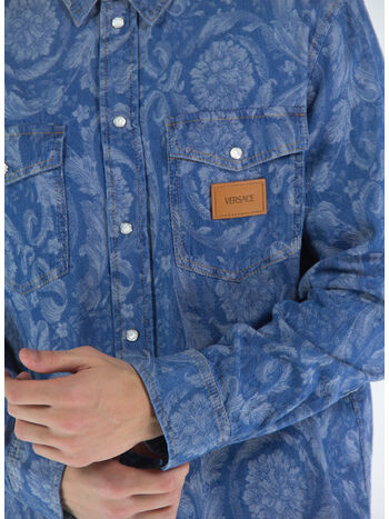 CAMICIA IN DENIM BAROCCO SILHOUETTE, 1D520 DENIM, small