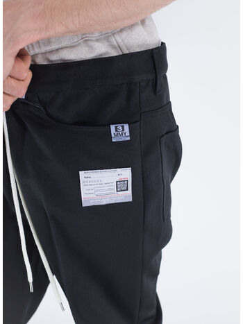 PANTALONE DOUBLE WAIST  WESTERN, BLACK, small