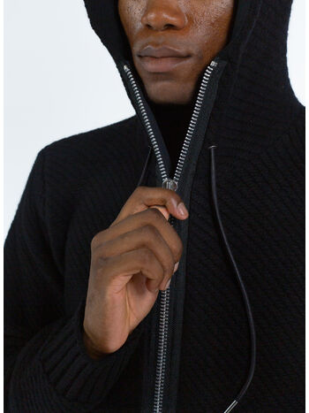 MAGLIONE KNIT BLOUSON, 001 BLACK, small