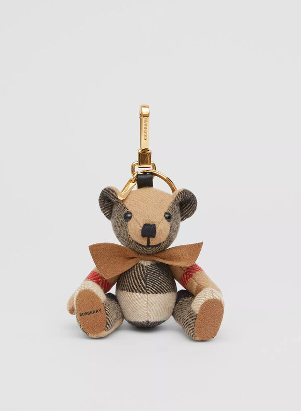 PORTACHIAVI CHARM ORSETTO THOMAS CON PAPILLON, ARCHIVEBEIGE, large